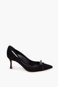 Manolo Blahnik Black Suede Pumps Size 35