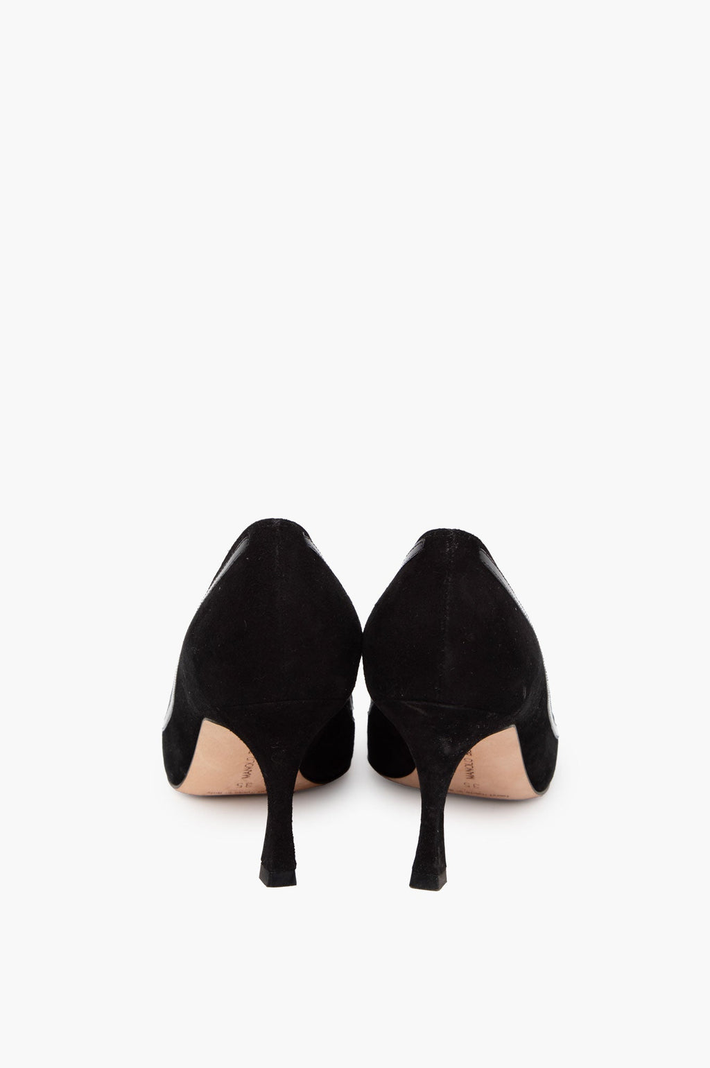 Manolo Blahnik Black Suede Pumps Size 35