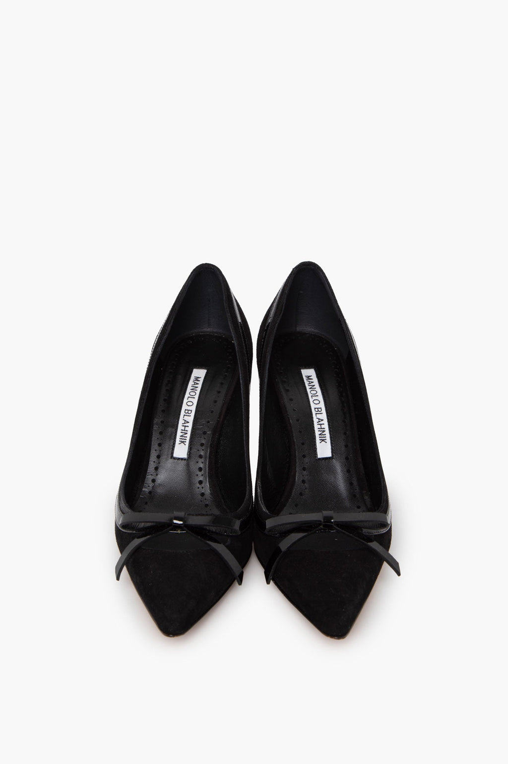 Manolo Blahnik Black Suede Pumps Size 35