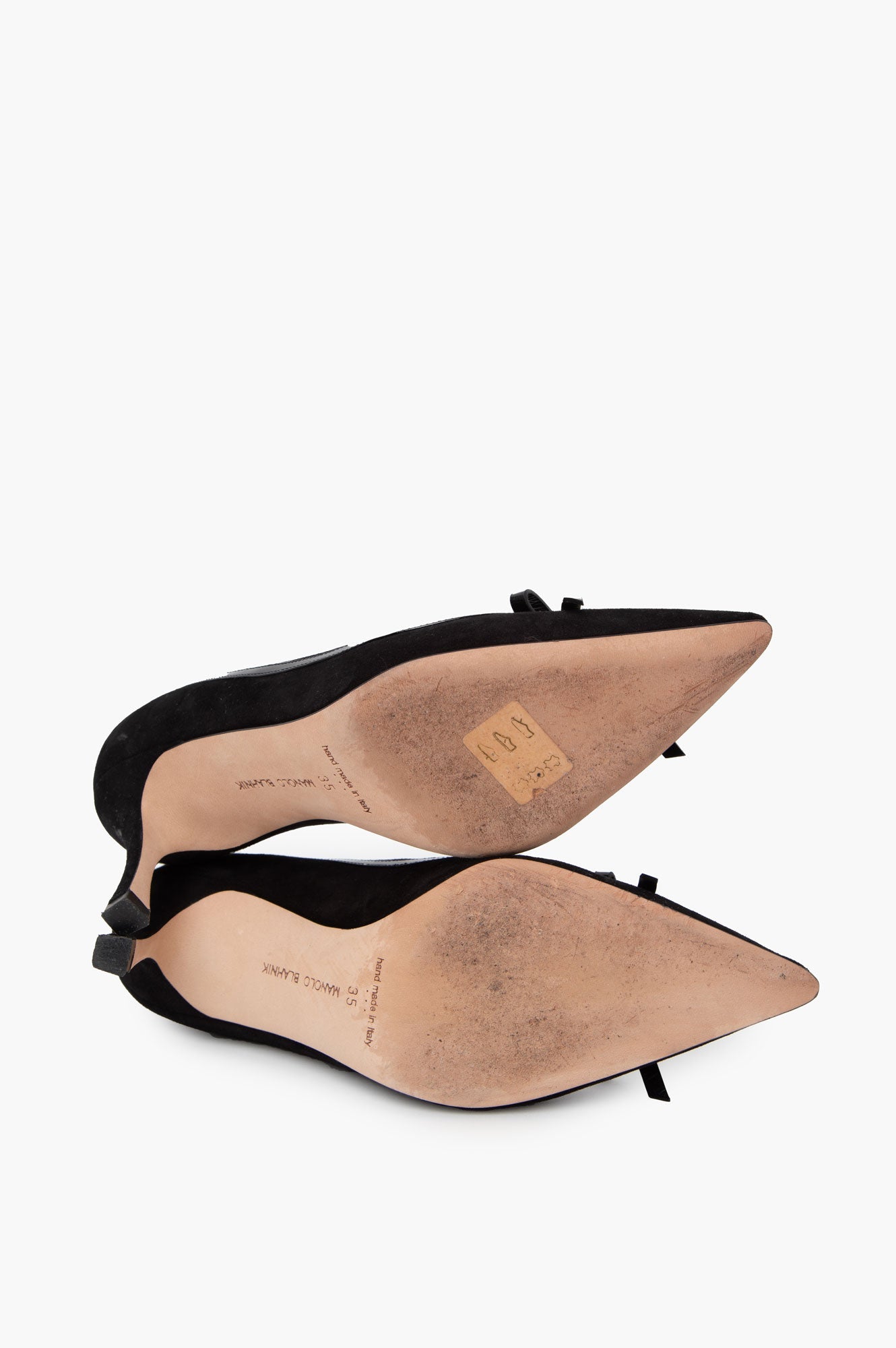 Manolo Blahnik Black Suede Pumps Size 35