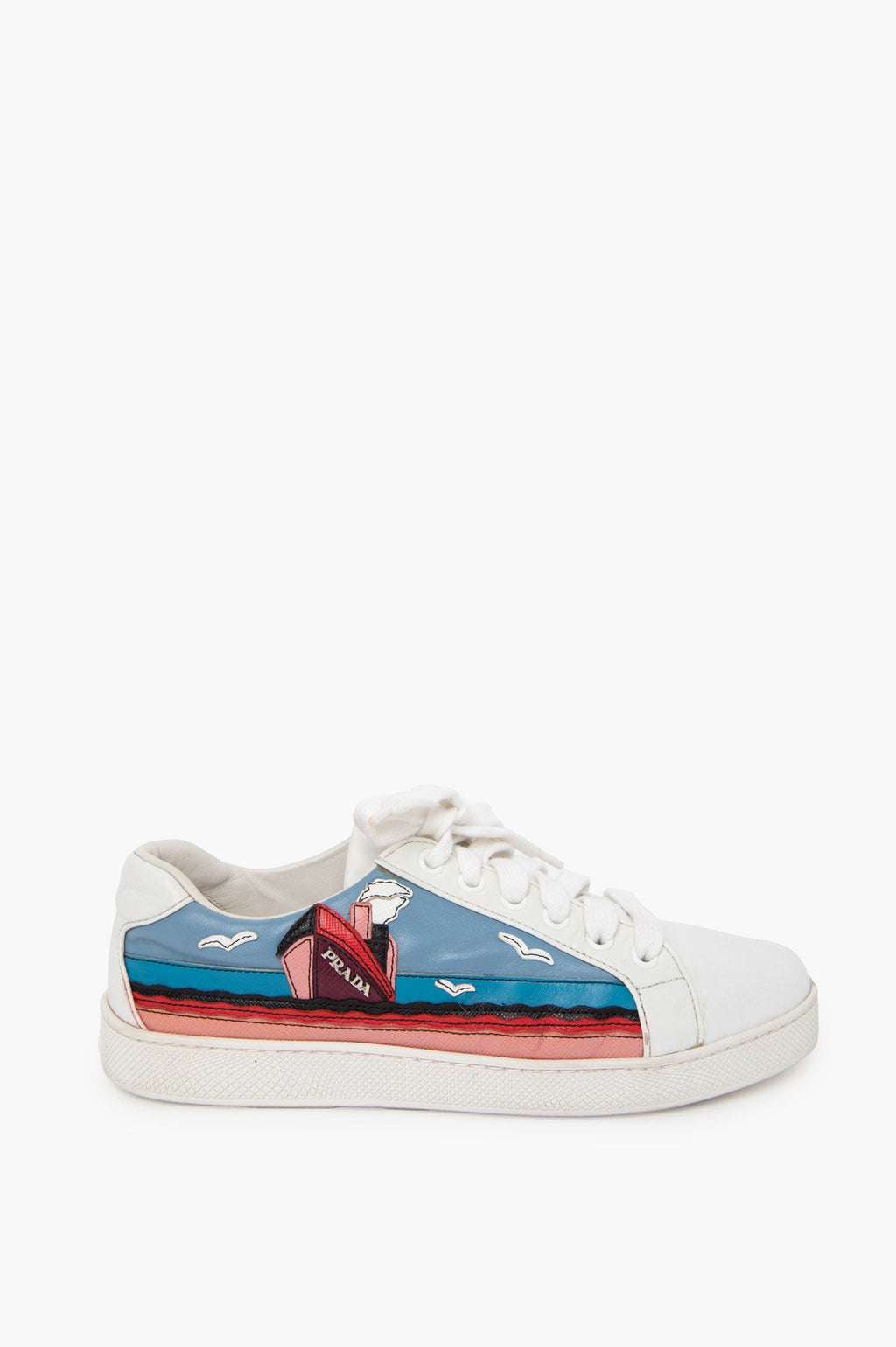 Prada White Sneakers Size 37