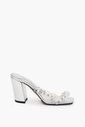 Jimmy Choo Silver Pumps With Pearls Size 36.5