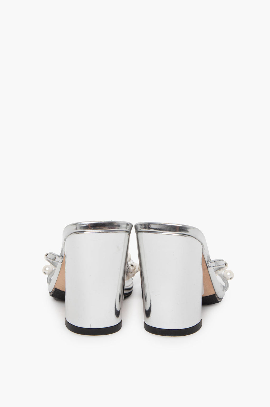 Jimmy Choo Silver Pumps With Pearls Size 36.5