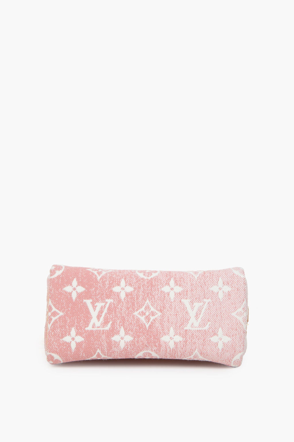 Louis Vuitton Monogram Jacquard Denim Nano Speedy Bandouliere Pink