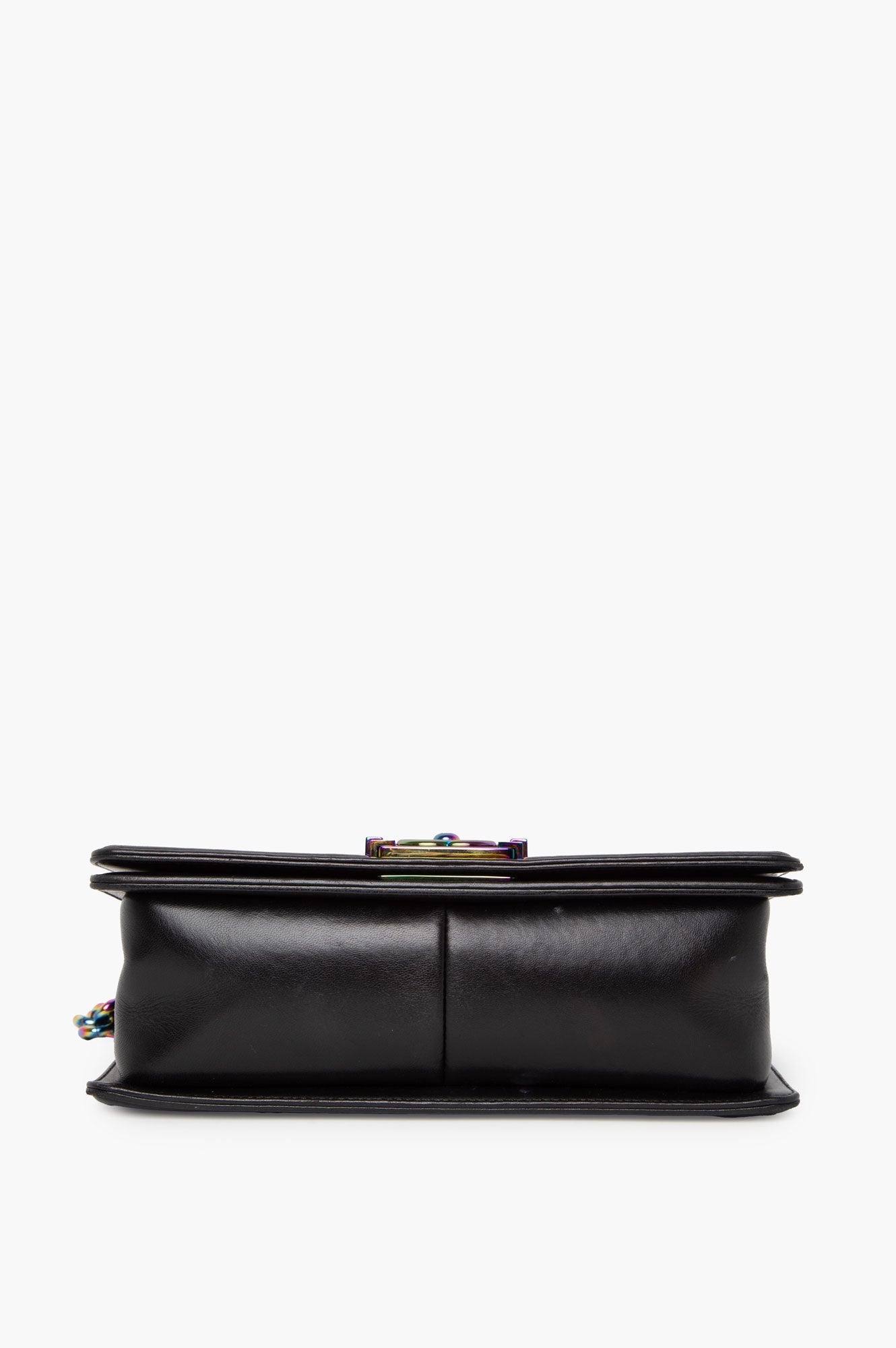 Chanel Black Lambskin LED Medium  Boy Bag