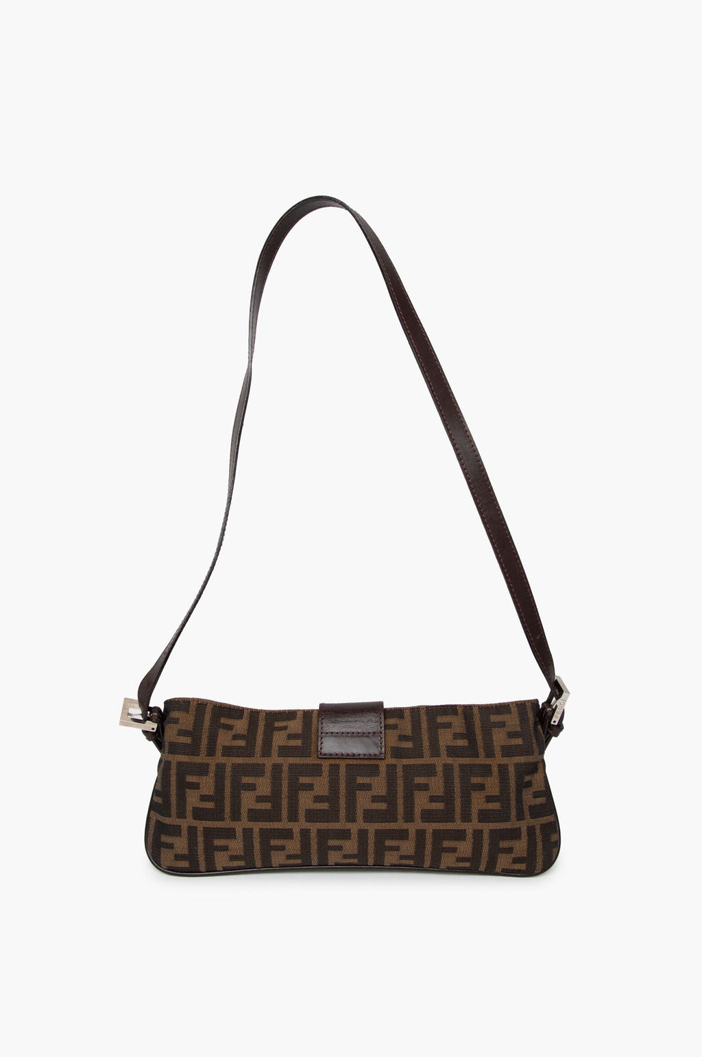 Fendi Brown Canvas Zucca Crossbody Bag