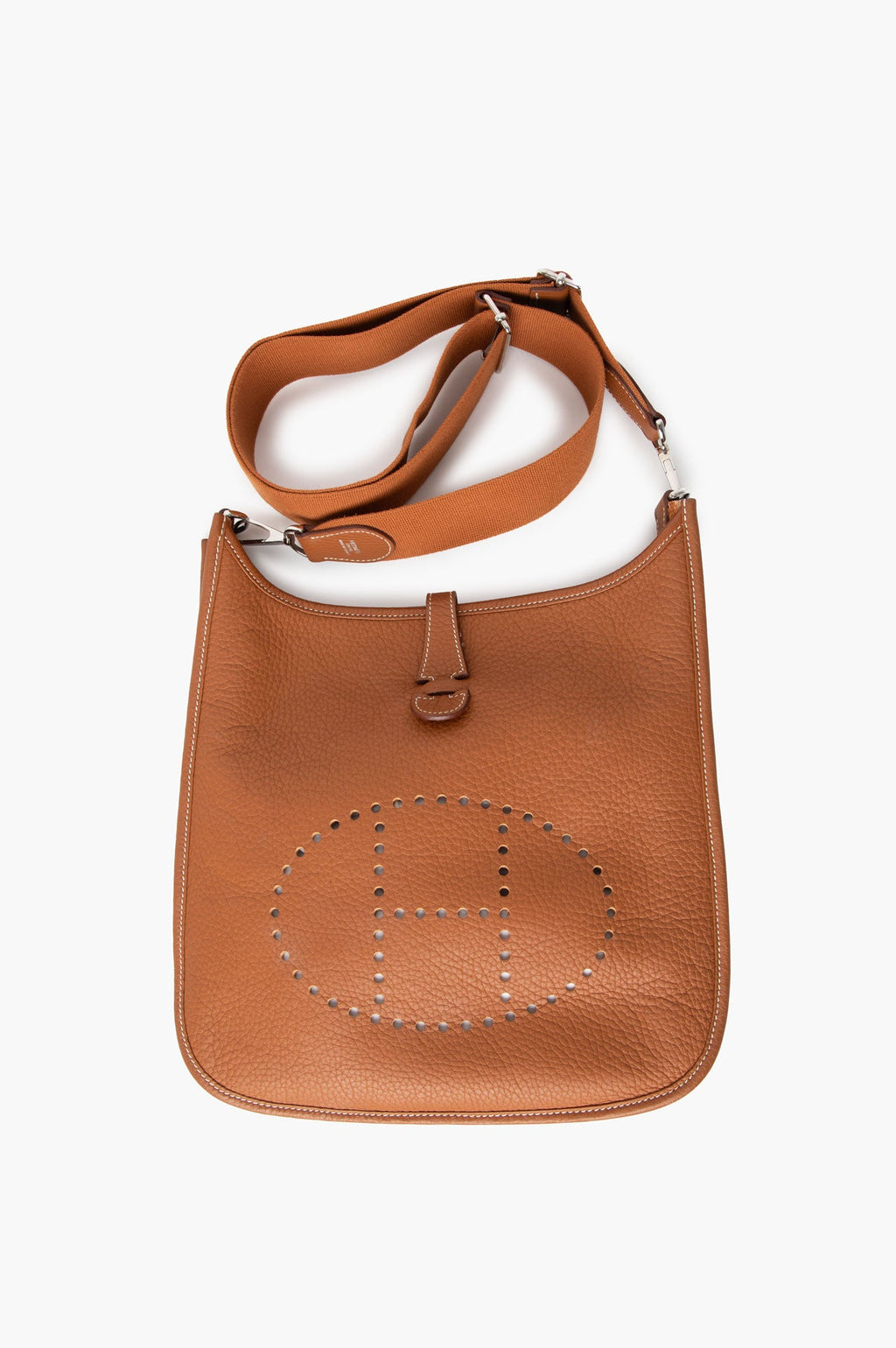 Hermes 2010 Gold Evelyne III 29 Crossbody Bag
