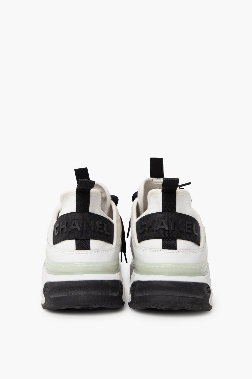 Chanel Ivory White CC Logo Mens Sneakers 42