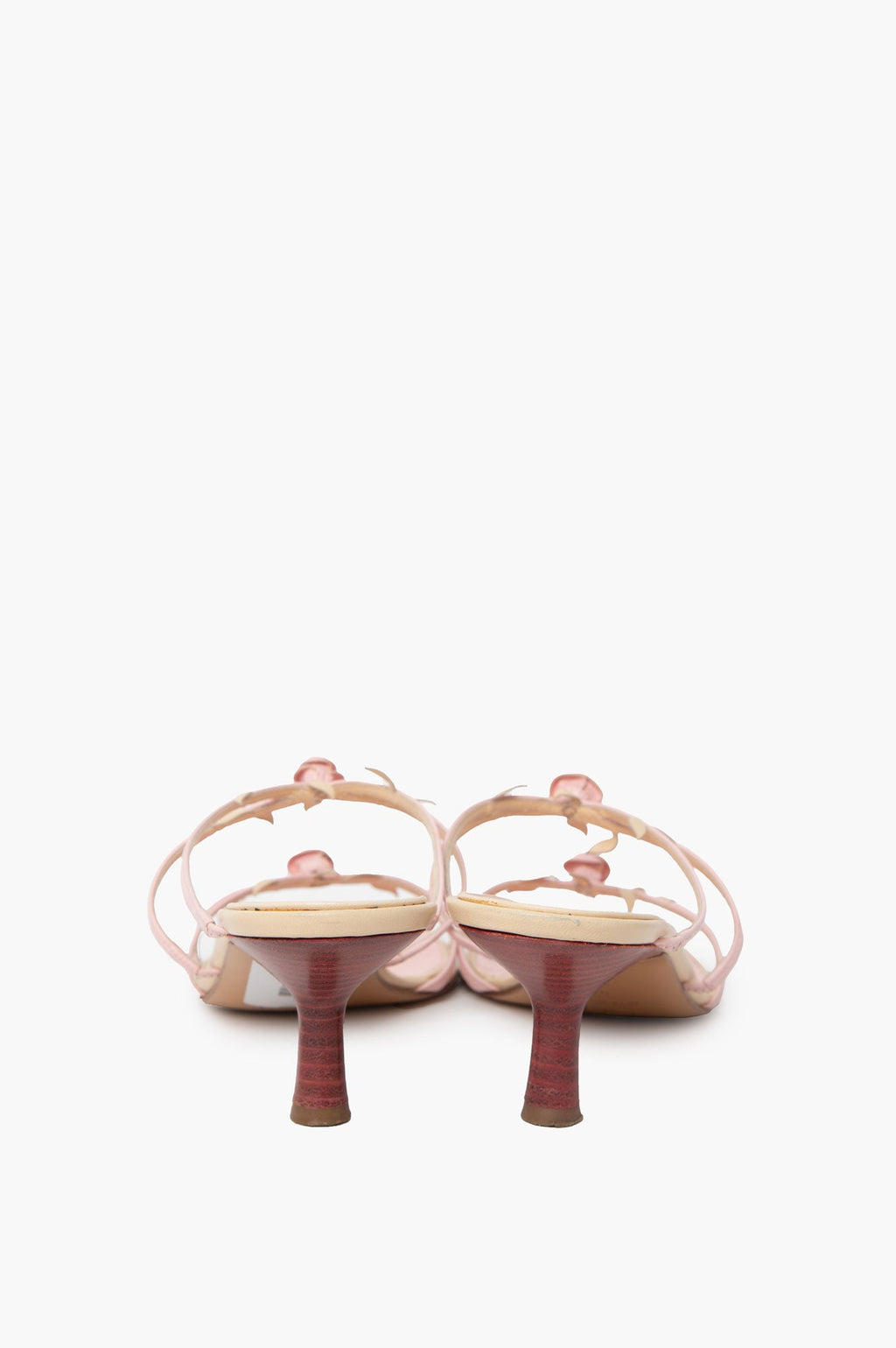Chanel Pink Rosebud Sandals Size 40