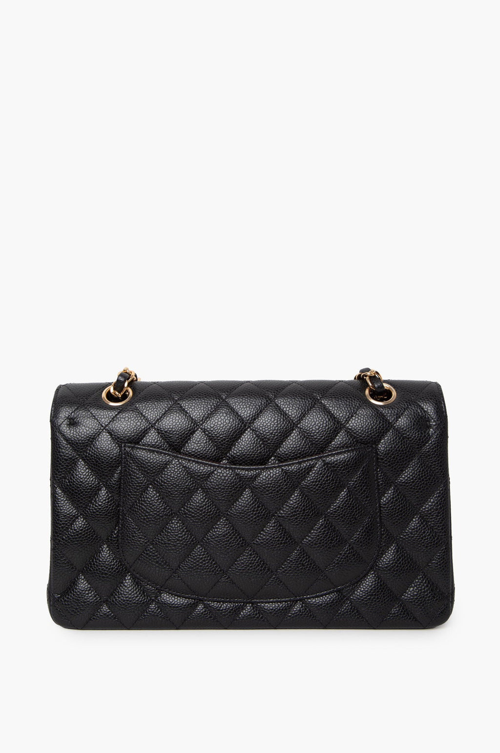 Chanel Black Caviar Leather Medium Classic Flap Bag