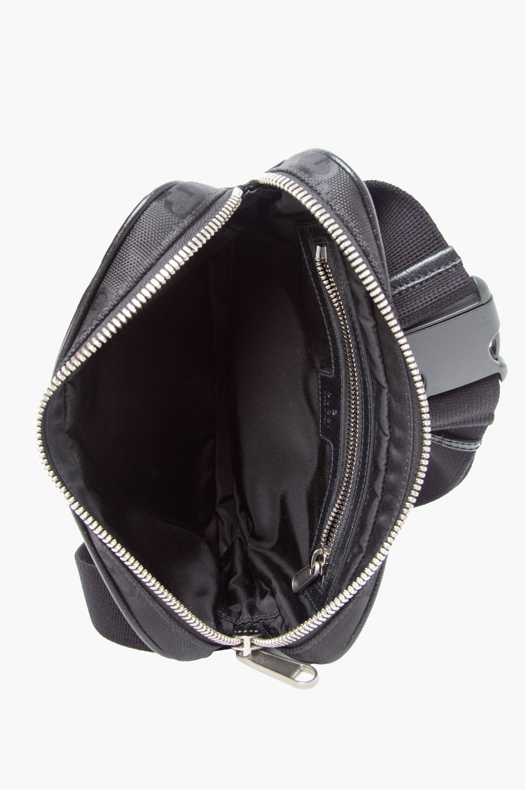 Gucci Black GG Supreme Canvas Belt Bag