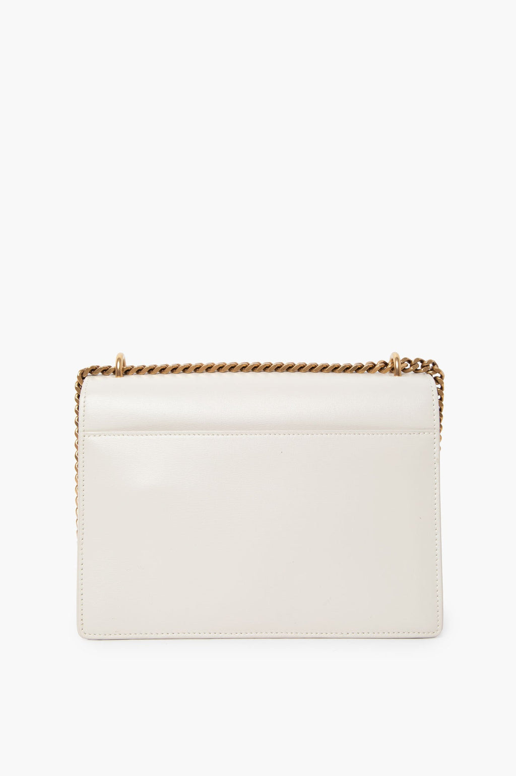 Saint Laurent Cream Sunset Calfskin Crossbody Chain Bag