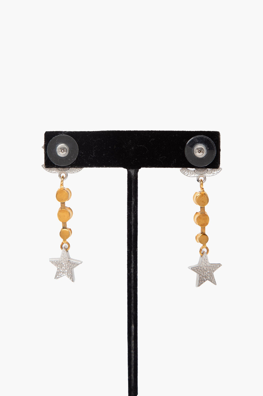 Chanel 2023 Enamel and Crystal CC Drop Earrings