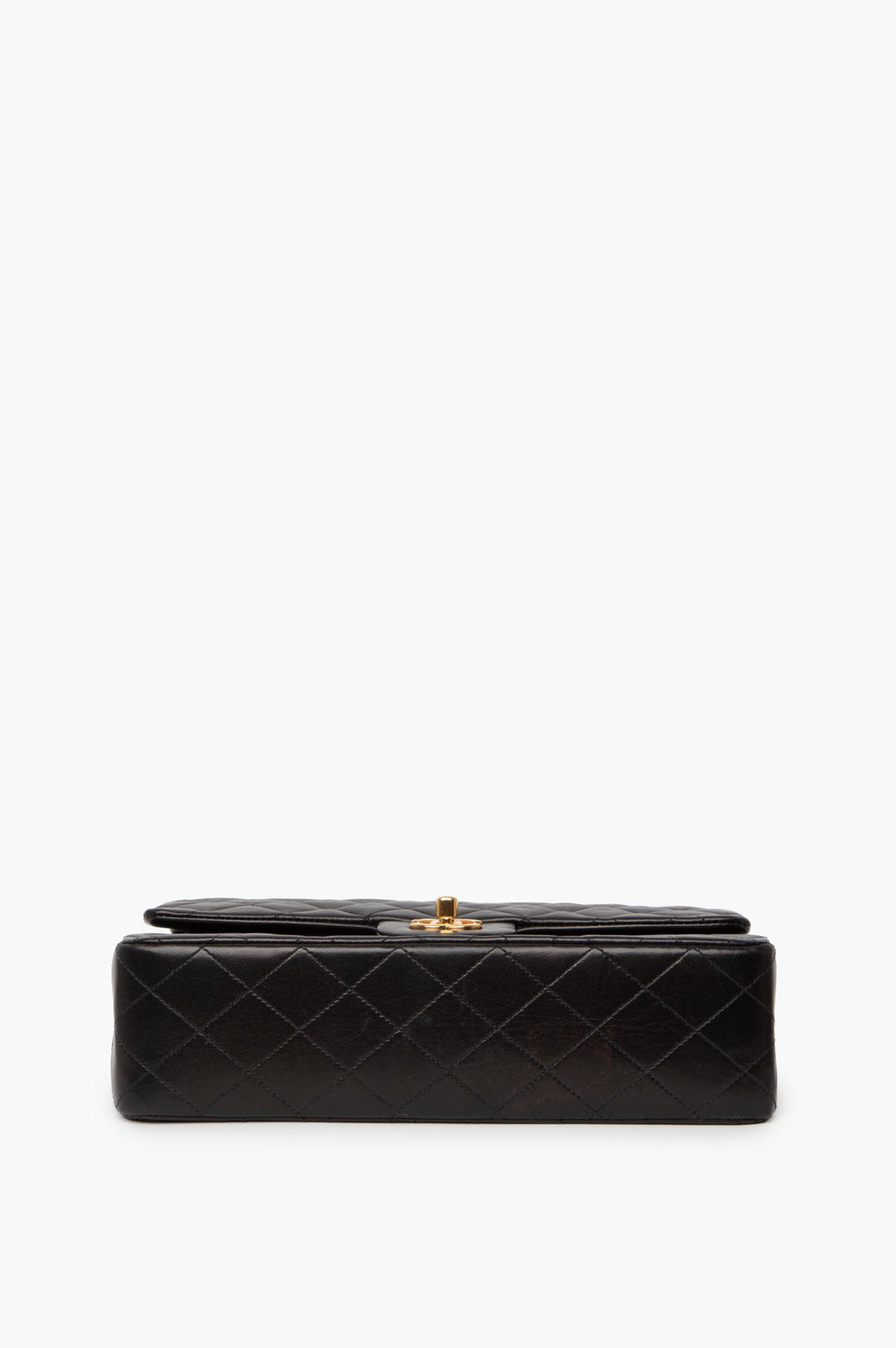 Chanel Black Lambkin Medium Classic Double Flap Bag