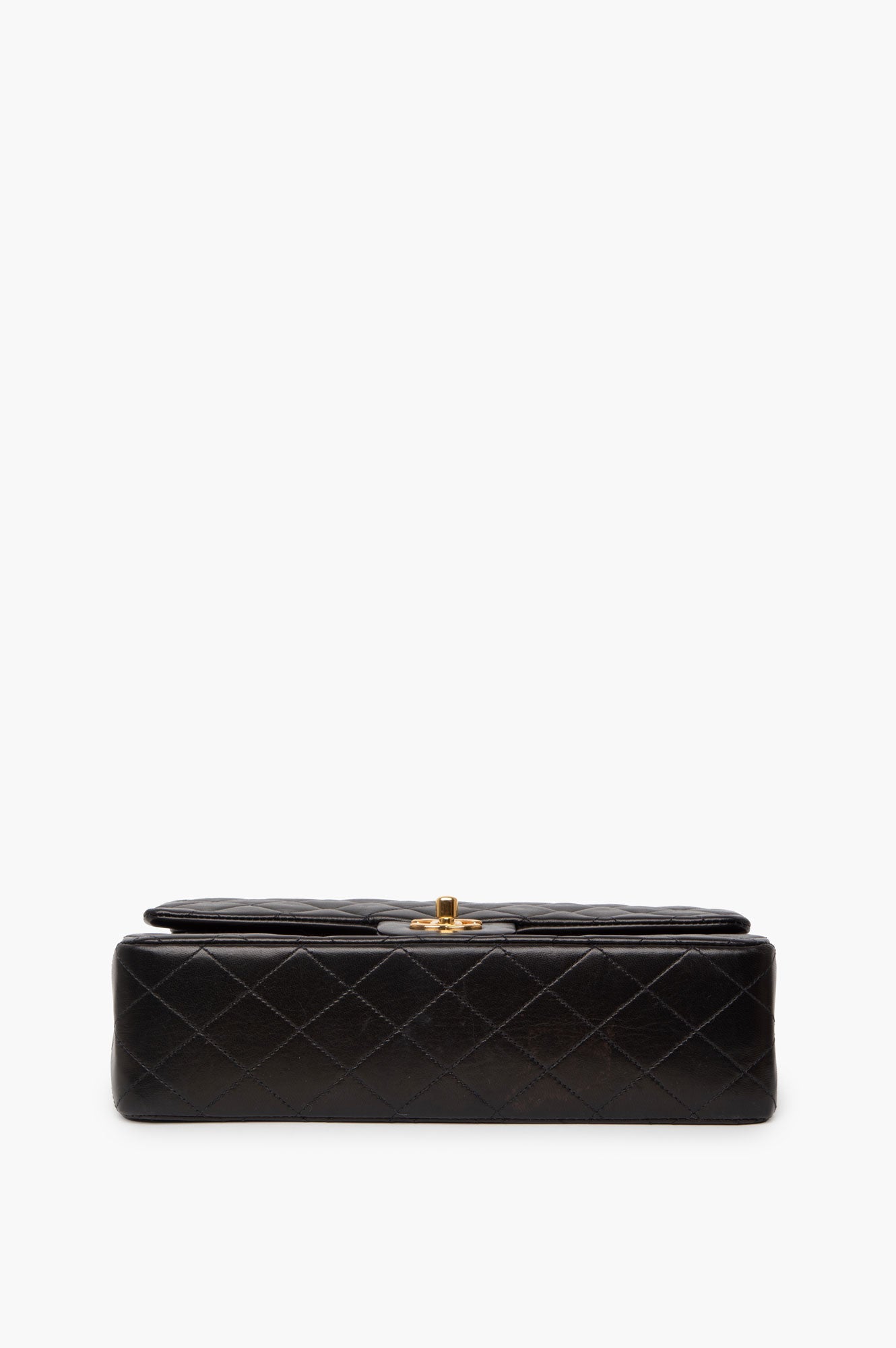 Chanel Black Lambkin Medium Classic Double Flap Bag