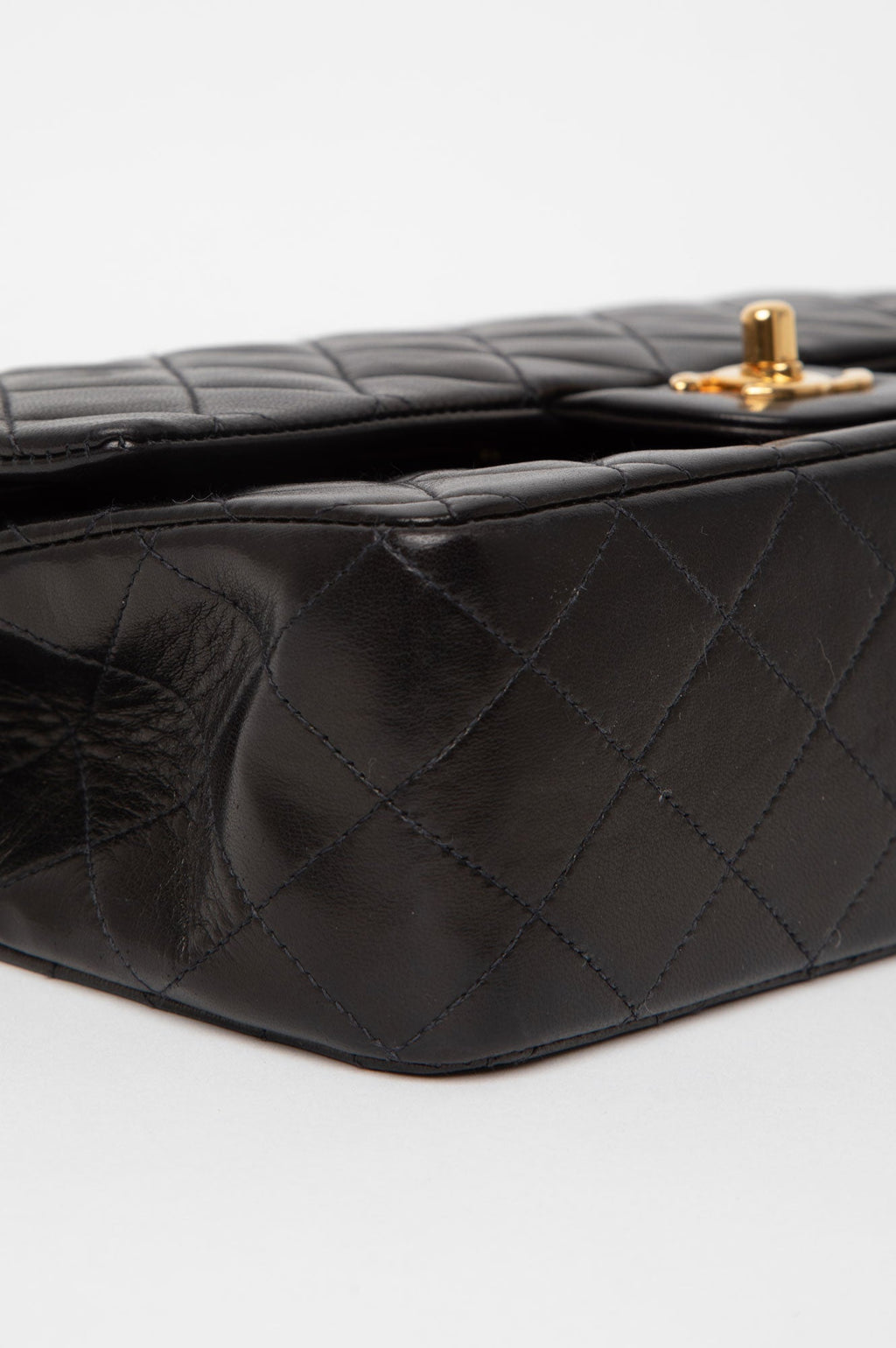 Chanel Black Lambkin Medium Classic Double Flap Bag
