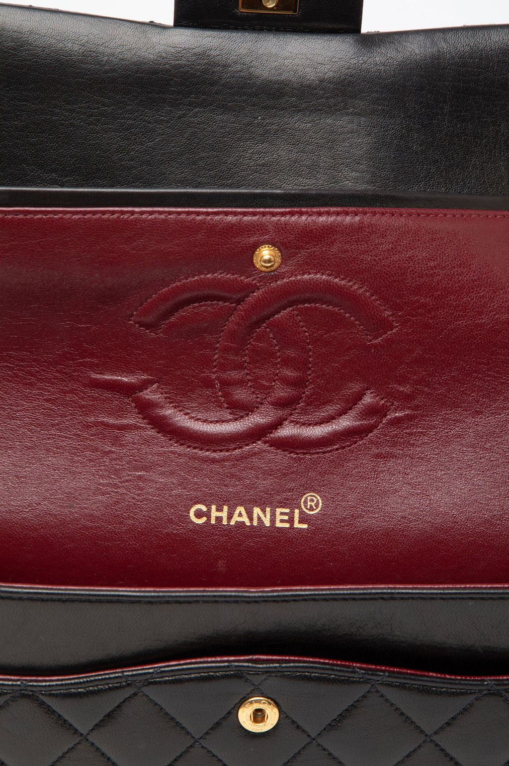Chanel Black Lambkin Medium Classic Double Flap Bag