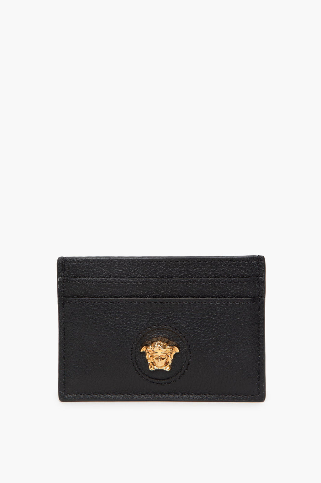 Versace Black Leather Medusa Card Holder