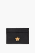 Versace Black Leather Medusa Card Holder