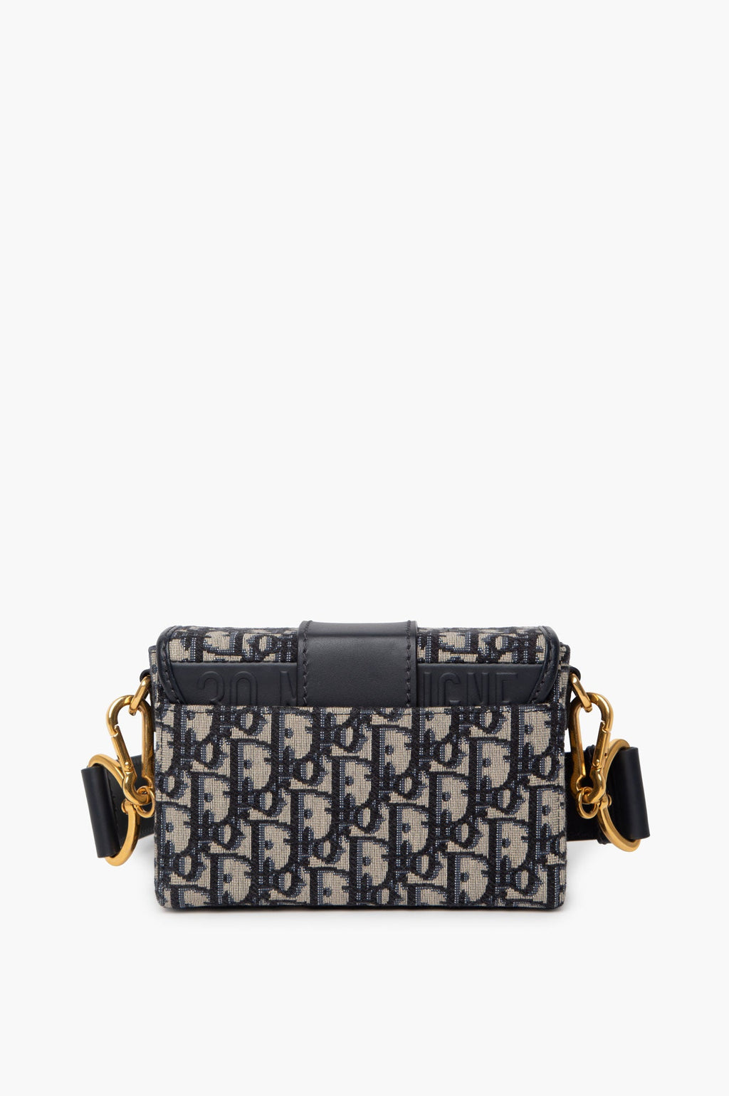Christian Dior Navy Oblique Montaigne 30 Box Bag