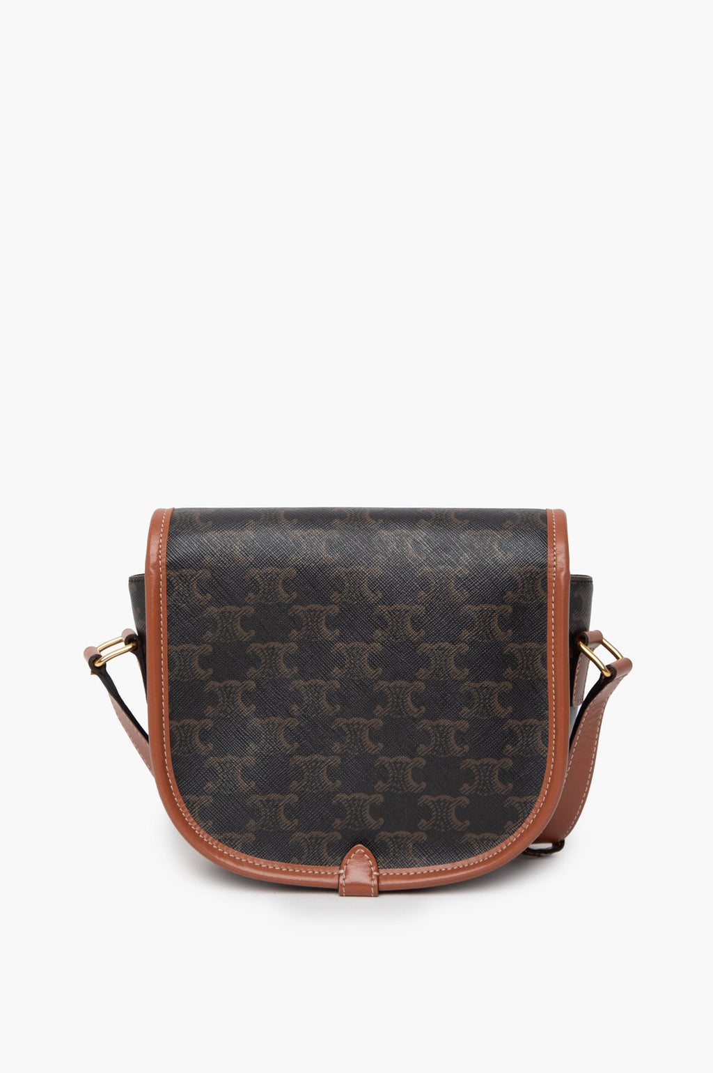 Celine Brown Medium Falco Crossbody Bag