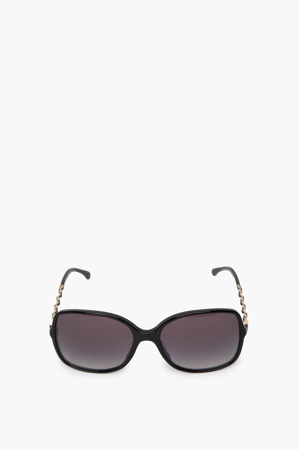 Chanel Rectangle CC Logo Black Sunglasses