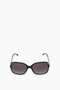 Chanel Rectangle CC Logo Black Sunglasses