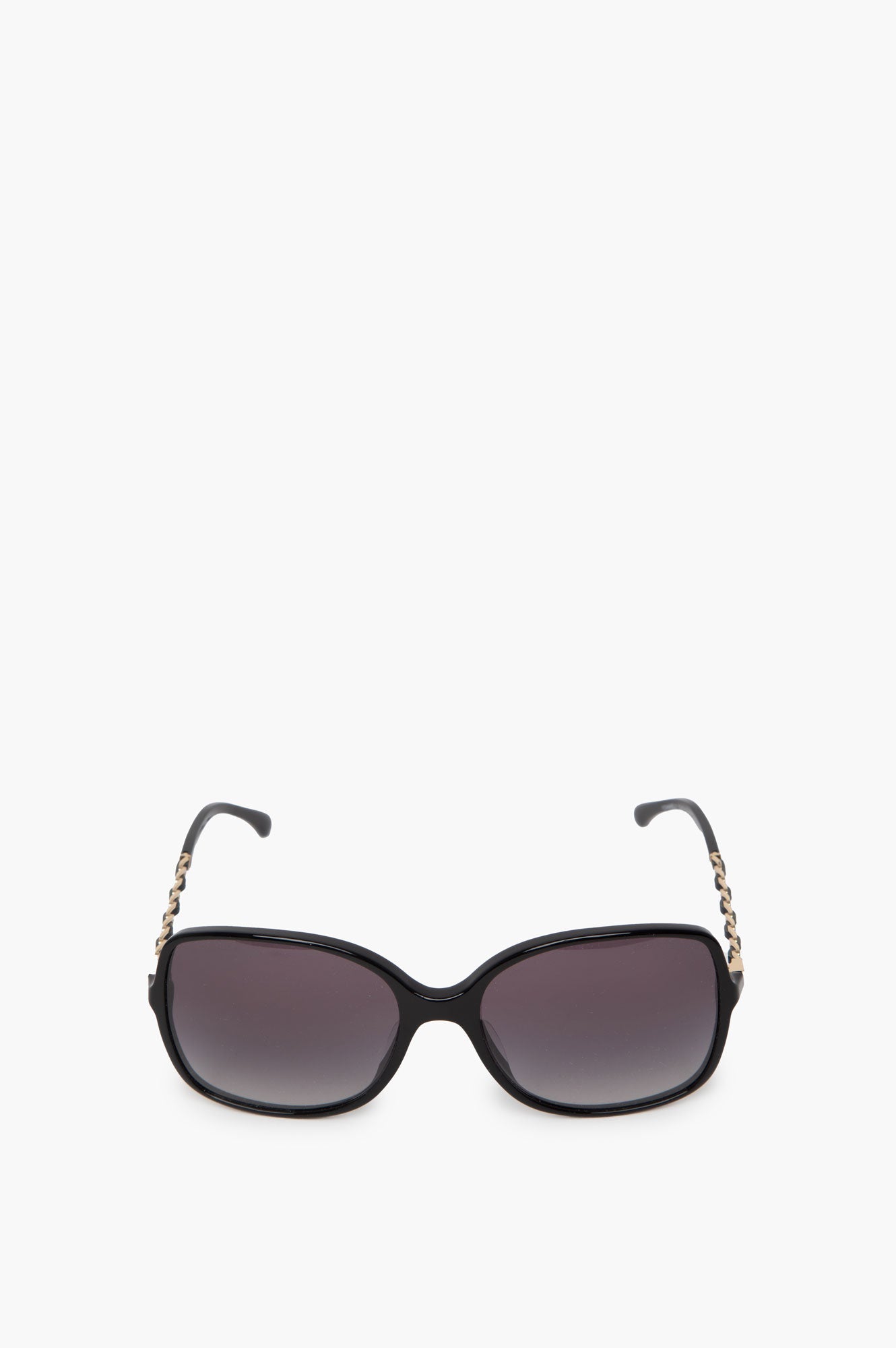 Chanel Rectangle CC Logo Black Sunglasses
