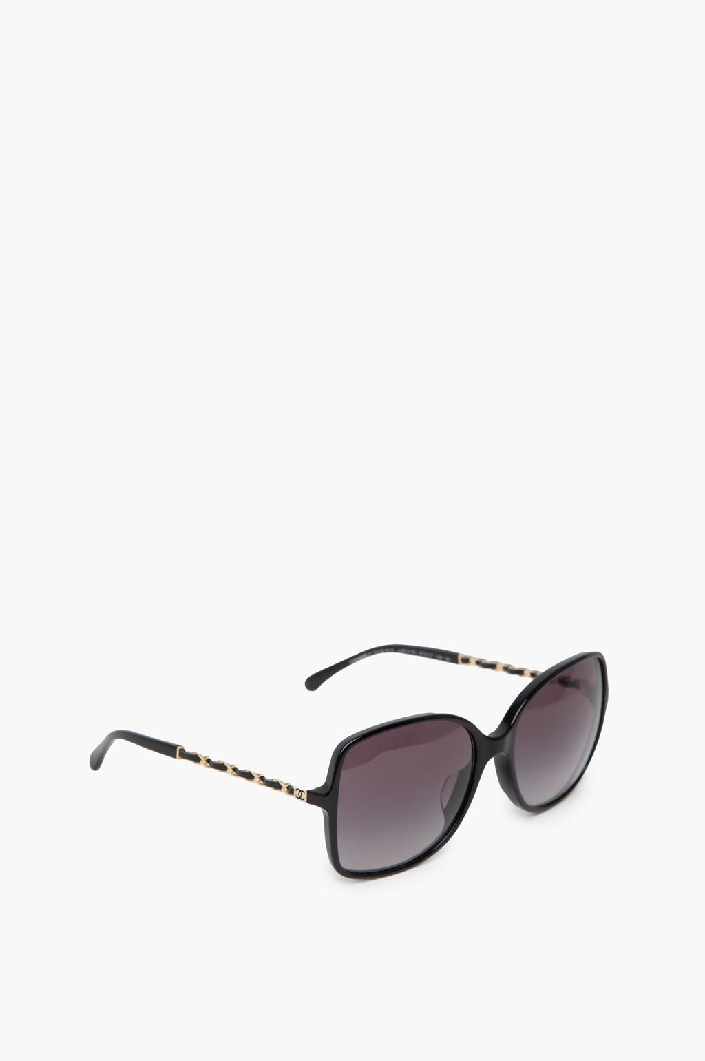 Chanel Rectangle CC Logo Black Sunglasses