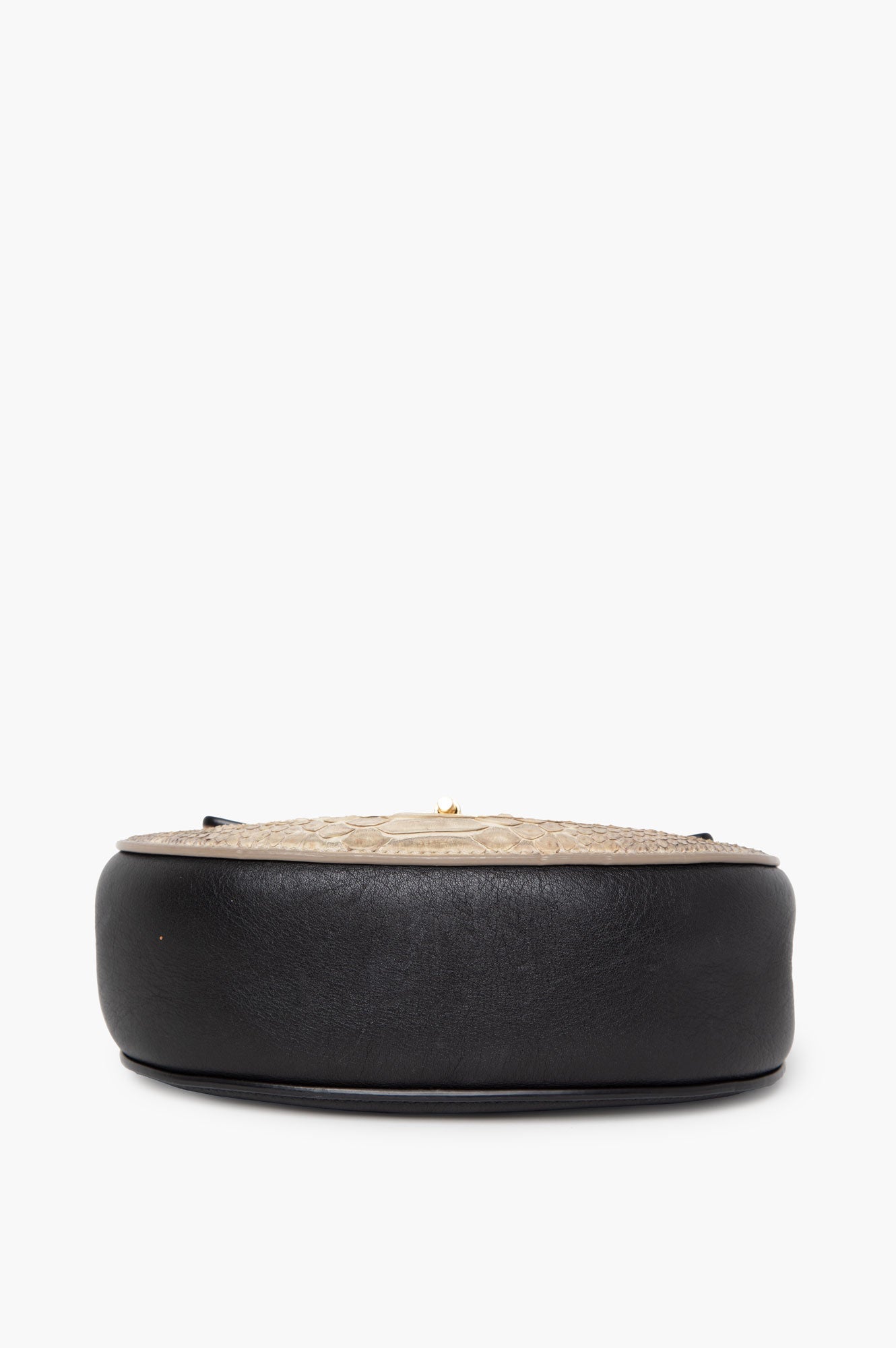 Chloe Black Drew Python Cossbody Bag
