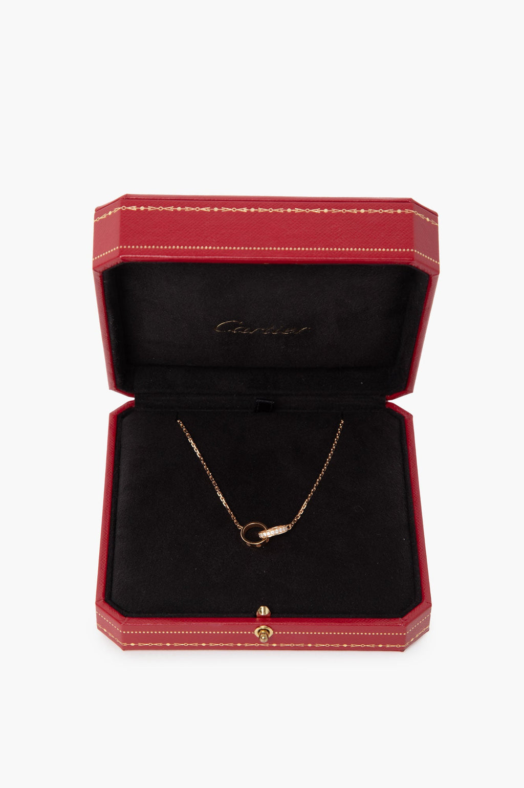 Cartier Love 18K Rose Gold Necklace With Diamond