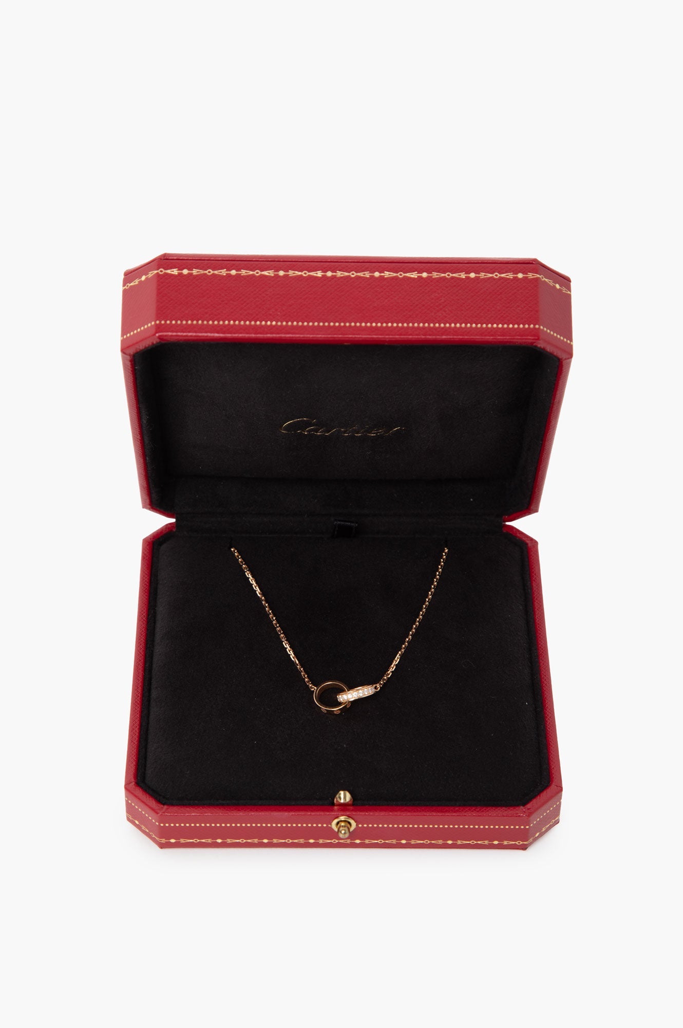 Cartier Love 18K Rose Gold Necklace With Diamond