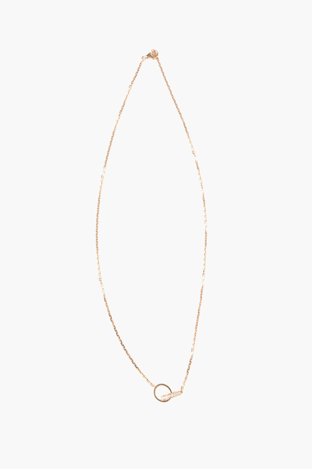 Cartier Love 18K Rose Gold Necklace With Diamond