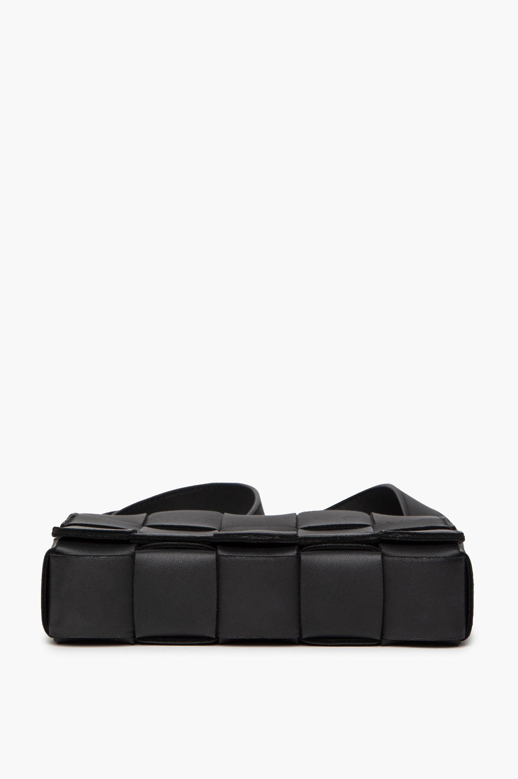 Bottega Veneta Black Inrecciato Lambskin Cassette Bag