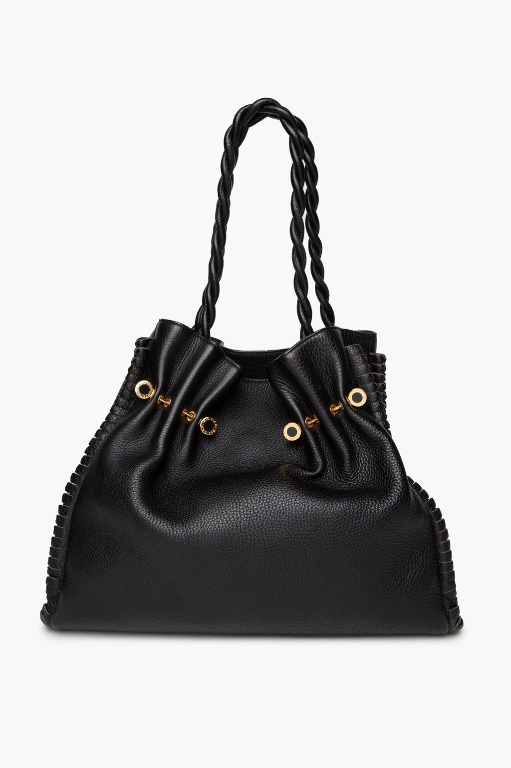 Bvlgari Black Twistino Tina Shopper Tote