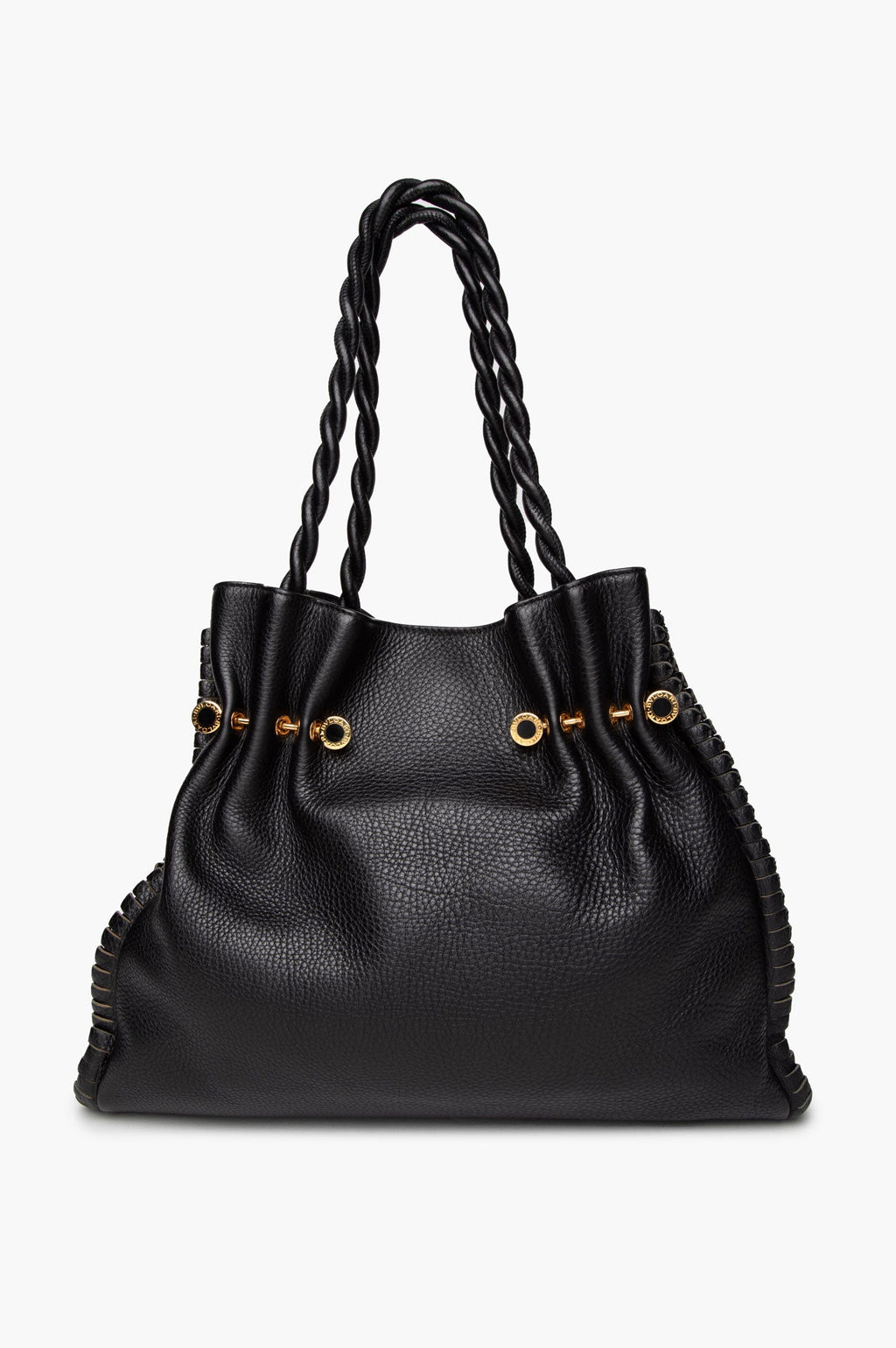 Bvlgari Black Twistino Tina Shopper Tote