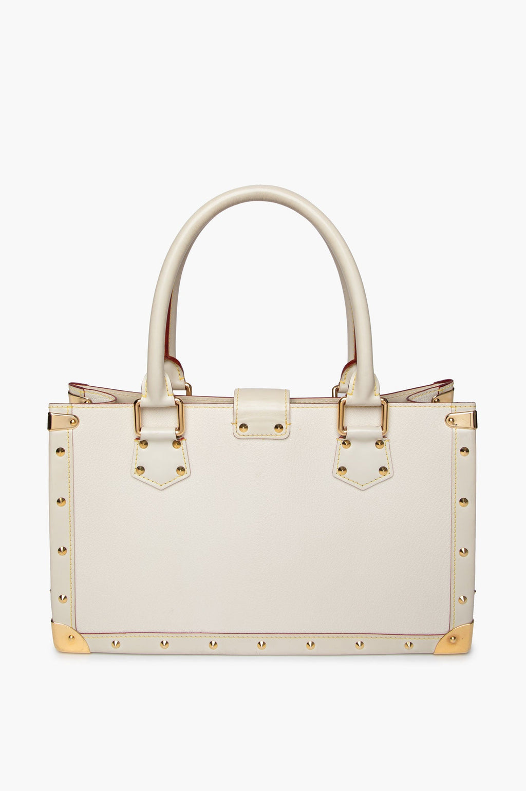 Louis Vuitton Cream Goatskin Suhali Le Fabuleux Leather Tote Bag
