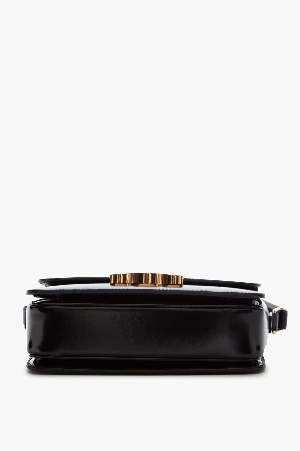 Celine Black Shiny Calfskin Teen Triomphe Bag