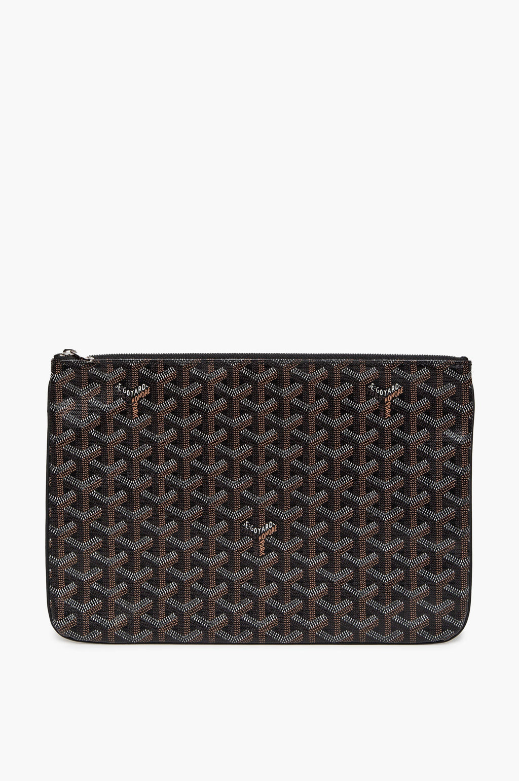 Goyard Black Goyardine Senat MM Pouch