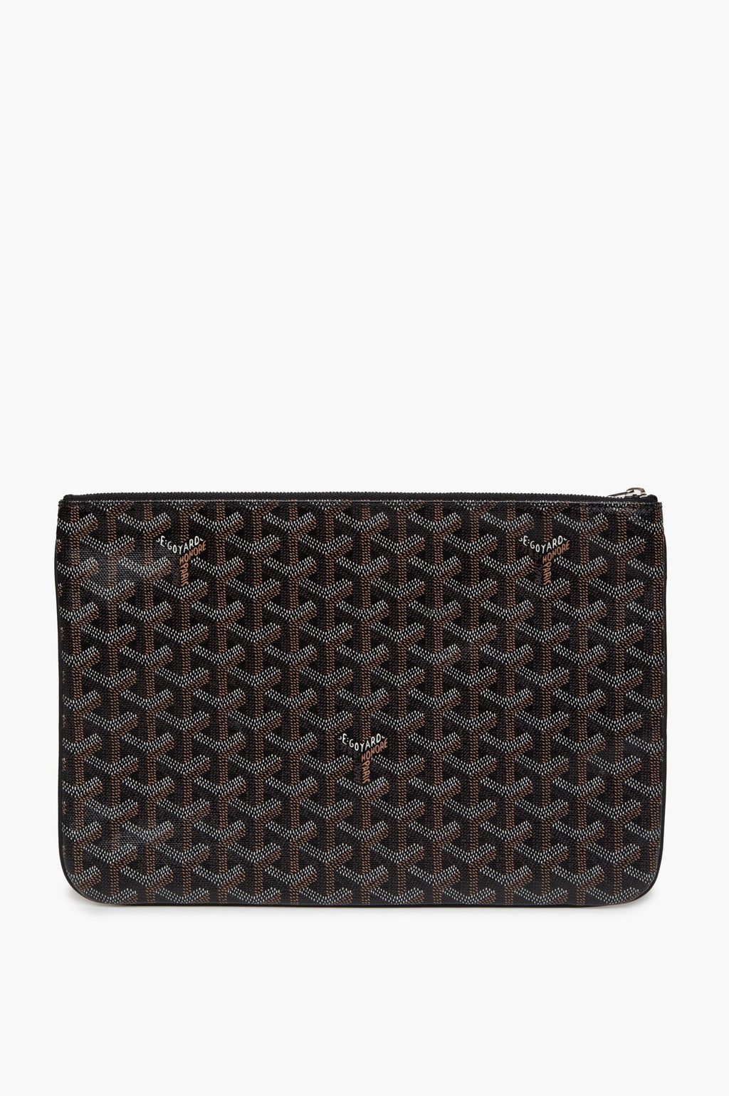 Goyard Black Goyardine Senat MM Pouch