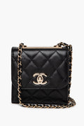 Chanel Black Mini Lamskin Square Bag