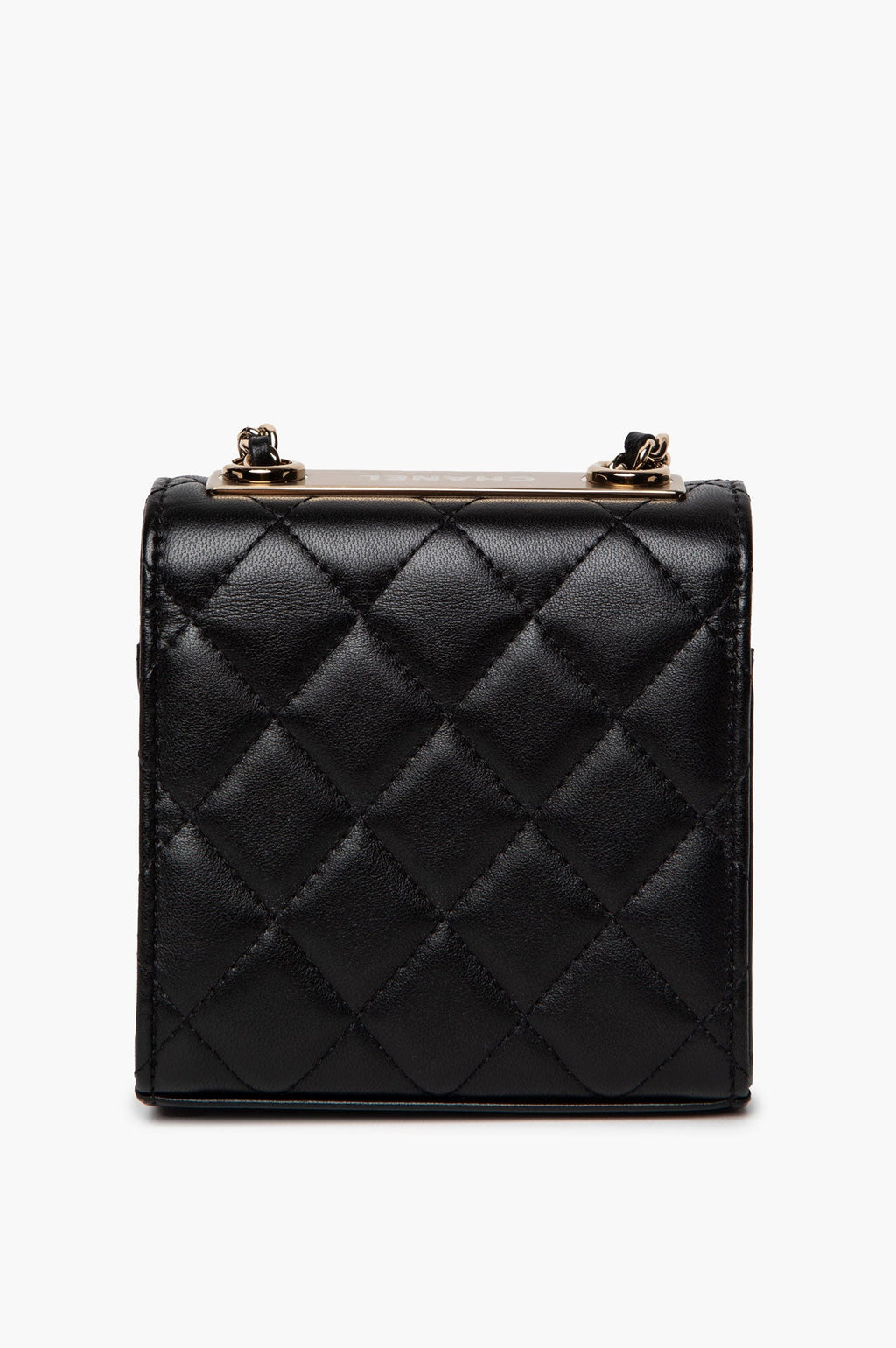 Chanel Black Mini Lamskin Square Bag