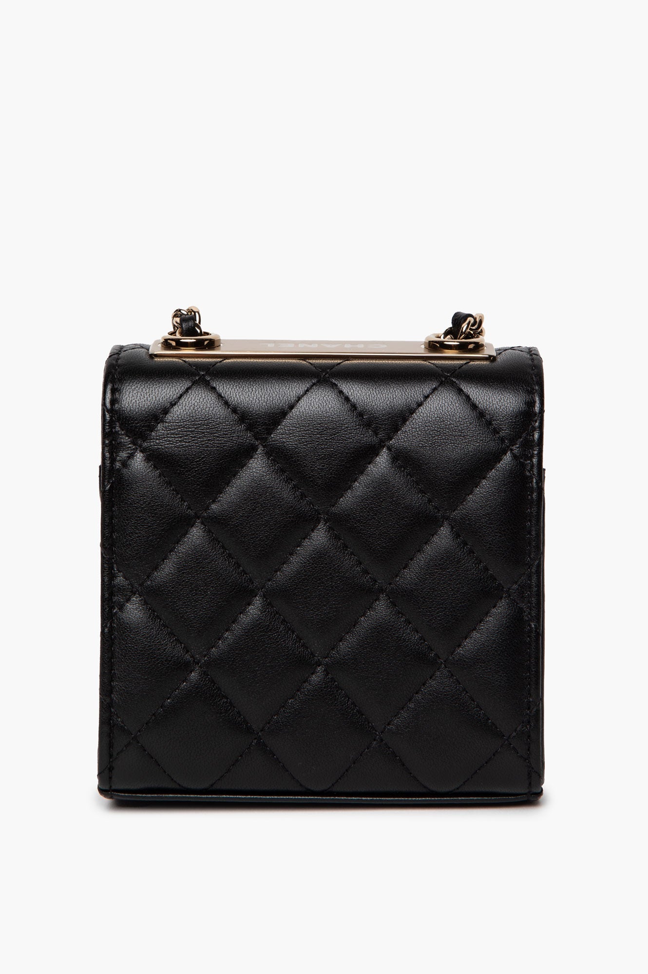 Chanel Black Mini Lamskin Square Bag