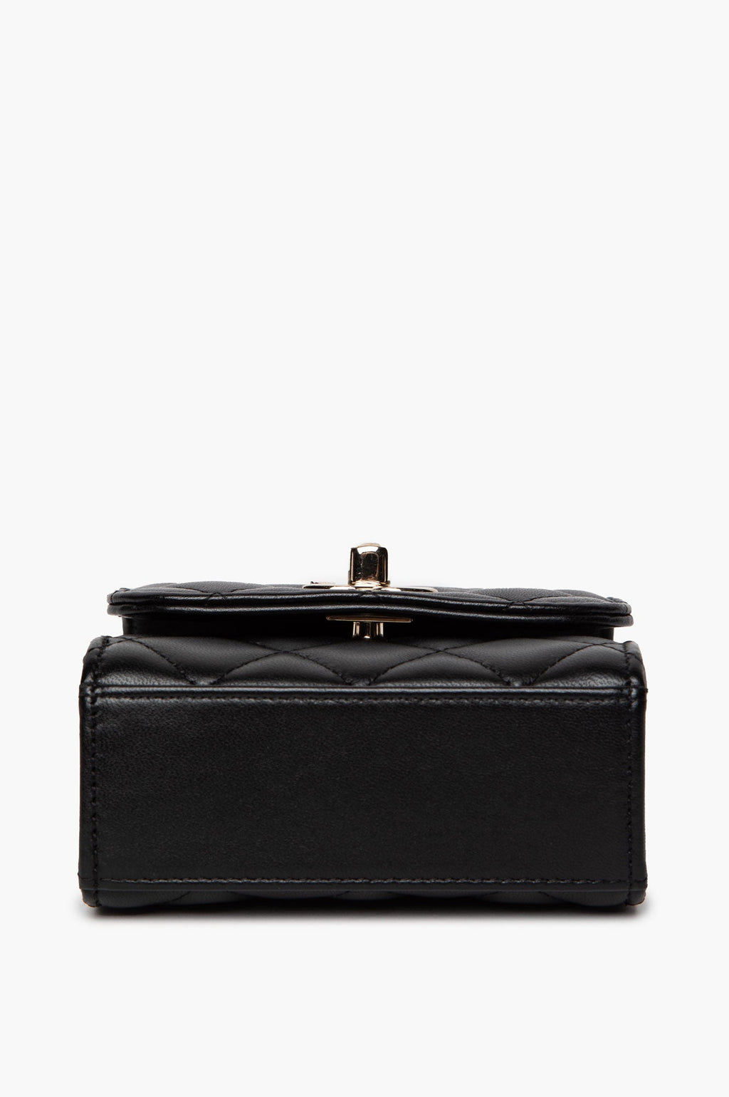 Chanel Black Mini Lamskin Square Bag