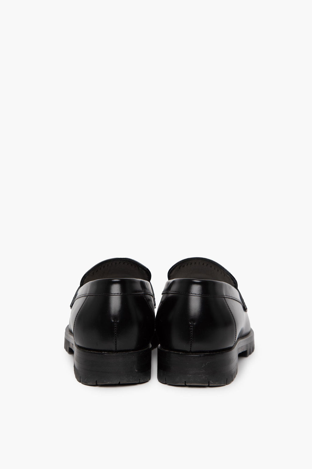 Hermes Black Faubourg Loafer Size 38