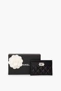 Chanel Black SHW Caviar Boy Cardholder
