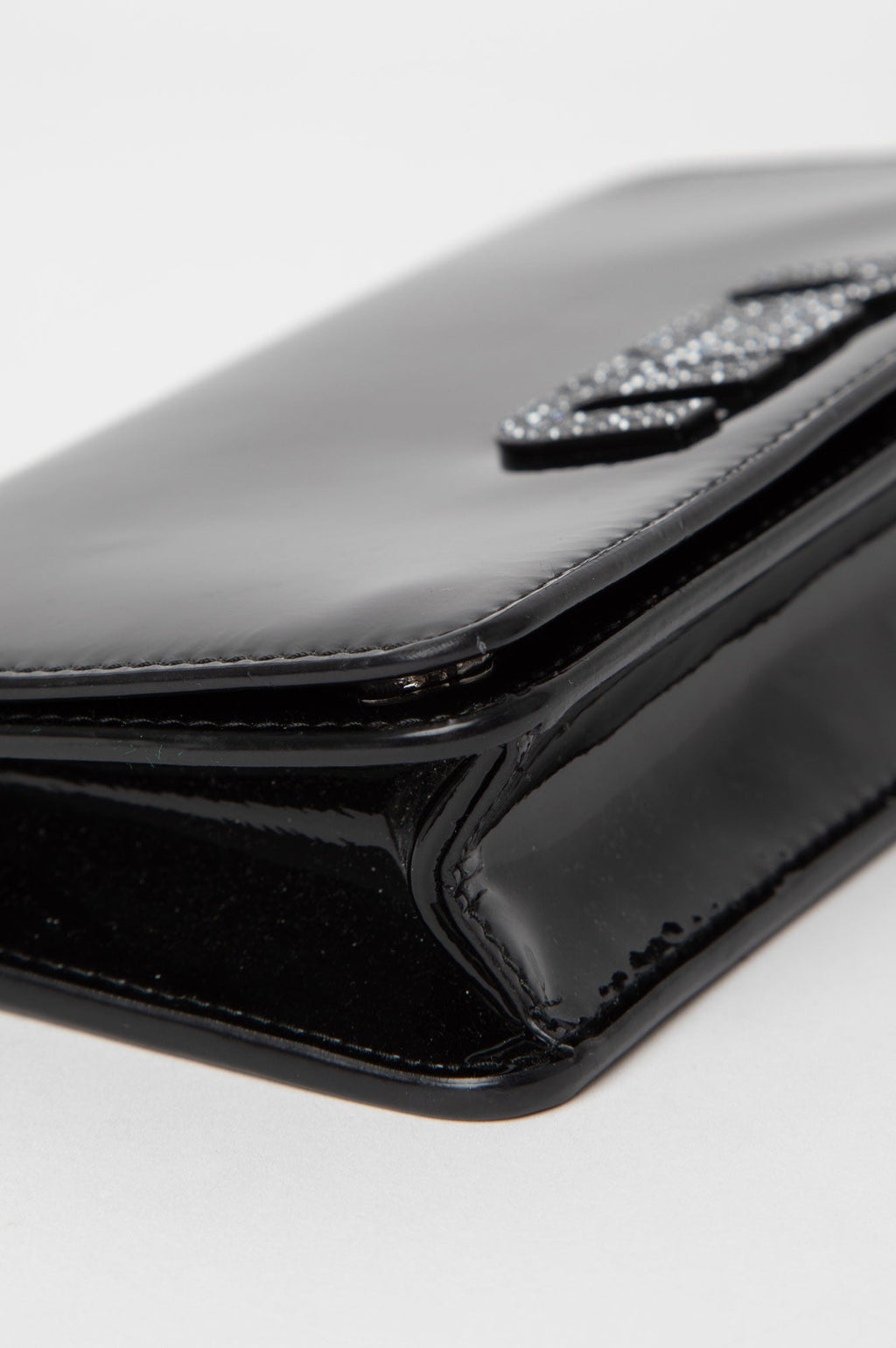 Miu Miu Black Patent WOC with Logo