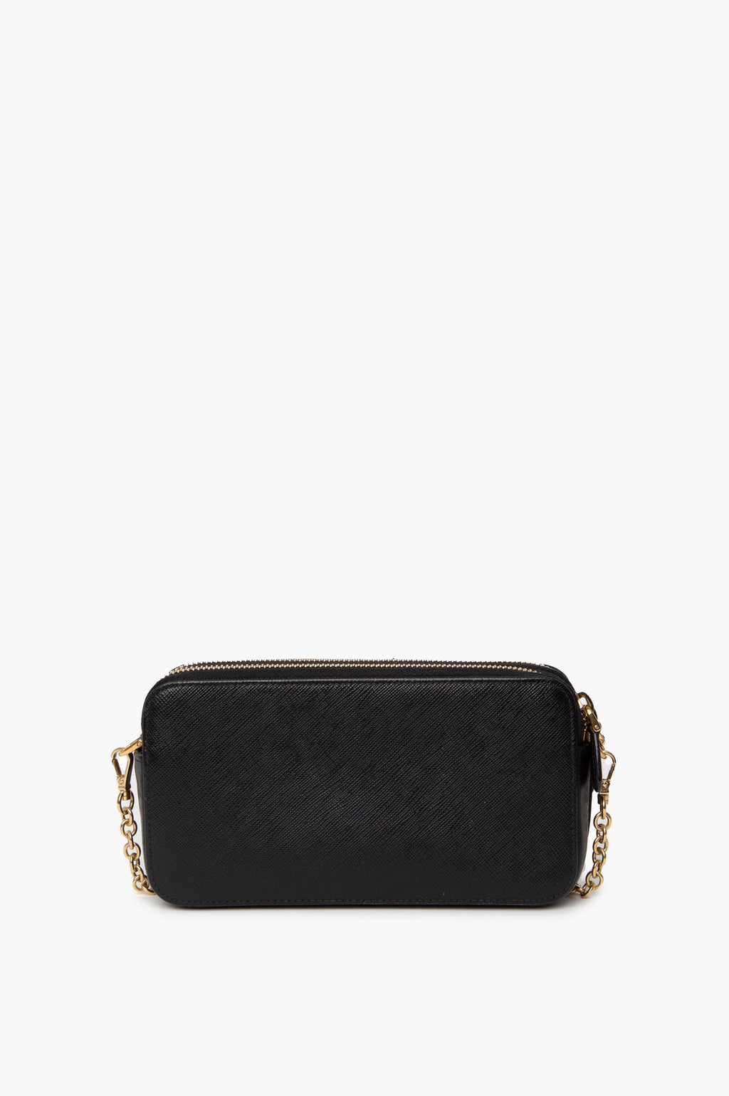 Prada Black Saffiano Mini Bandoliera Bag