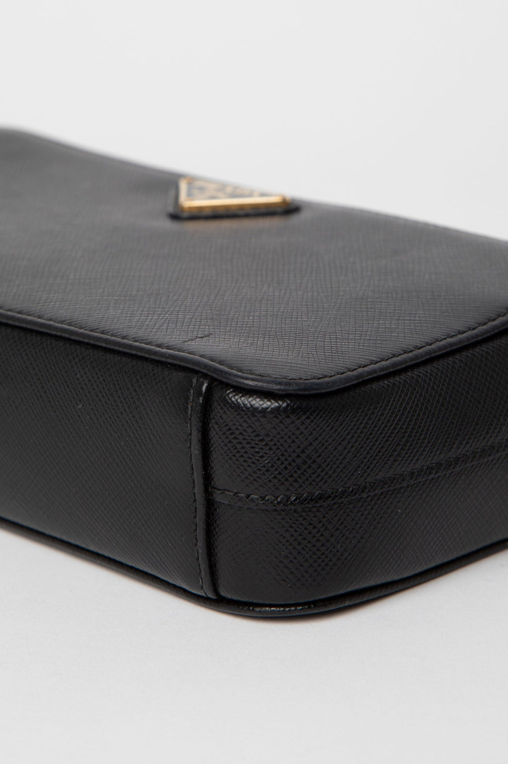 Prada Black Saffiano Mini Bandoliera Bag