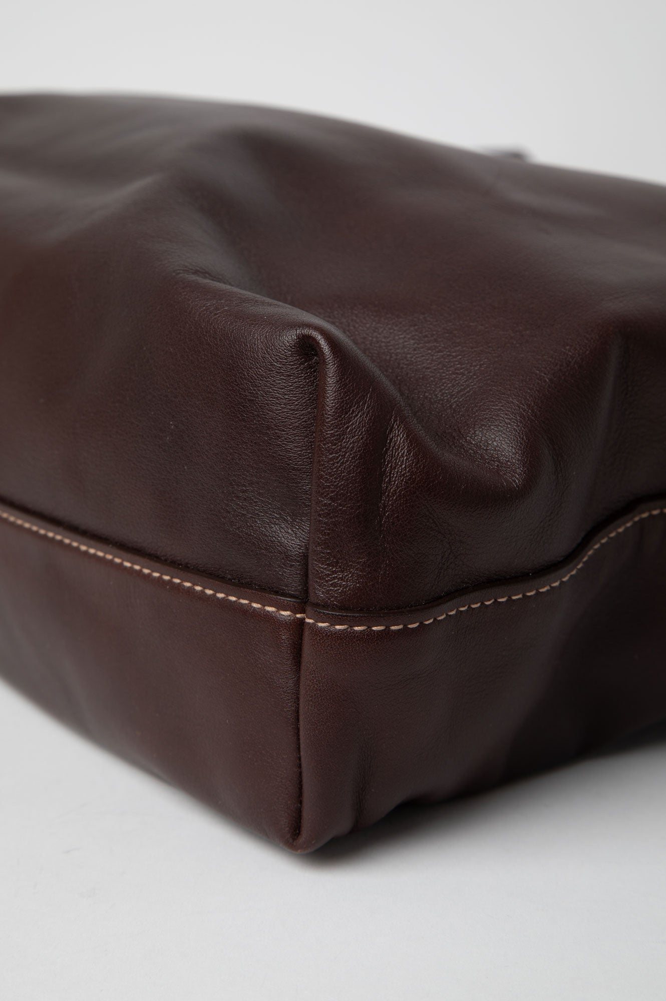 Prada Brown Soft Calf Satchel Amaranto Tote Bag
